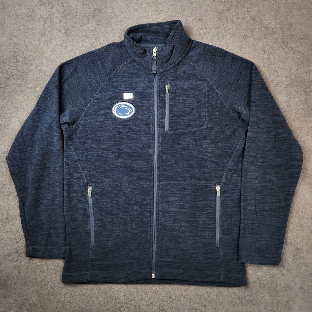 Penn State Nittany Lions OURAY Sportswear Fleece Jacket Mens Small Blue Full Zip